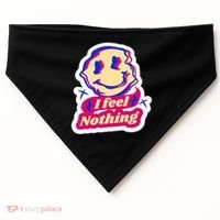 I Feel Nothing Smiley Face USA-Made Doggie Bandana thumb 0