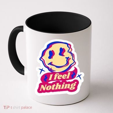 I Feel Nothing Smiley Face Coffee Mug