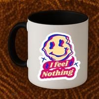 I Feel Nothing Smiley Face Coffee Mug thumb 2