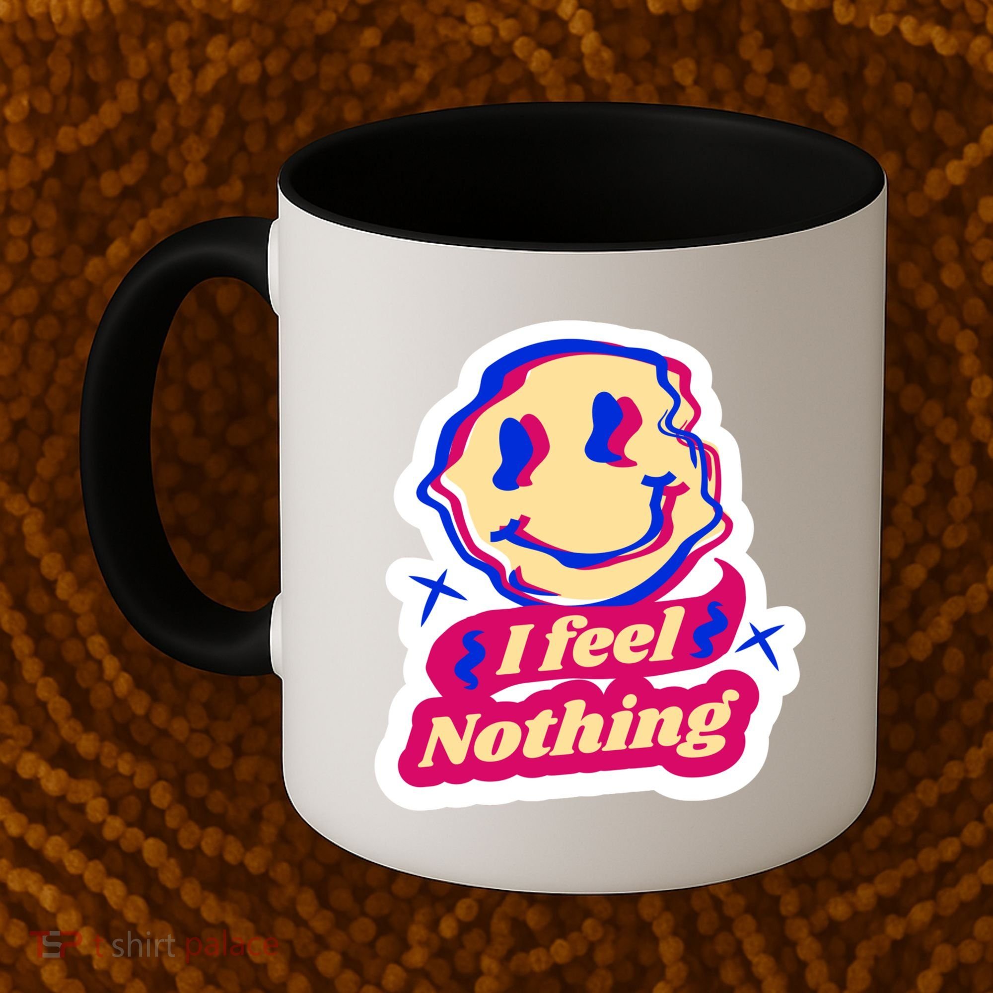 I Feel Nothing Smiley Face Coffee Mug