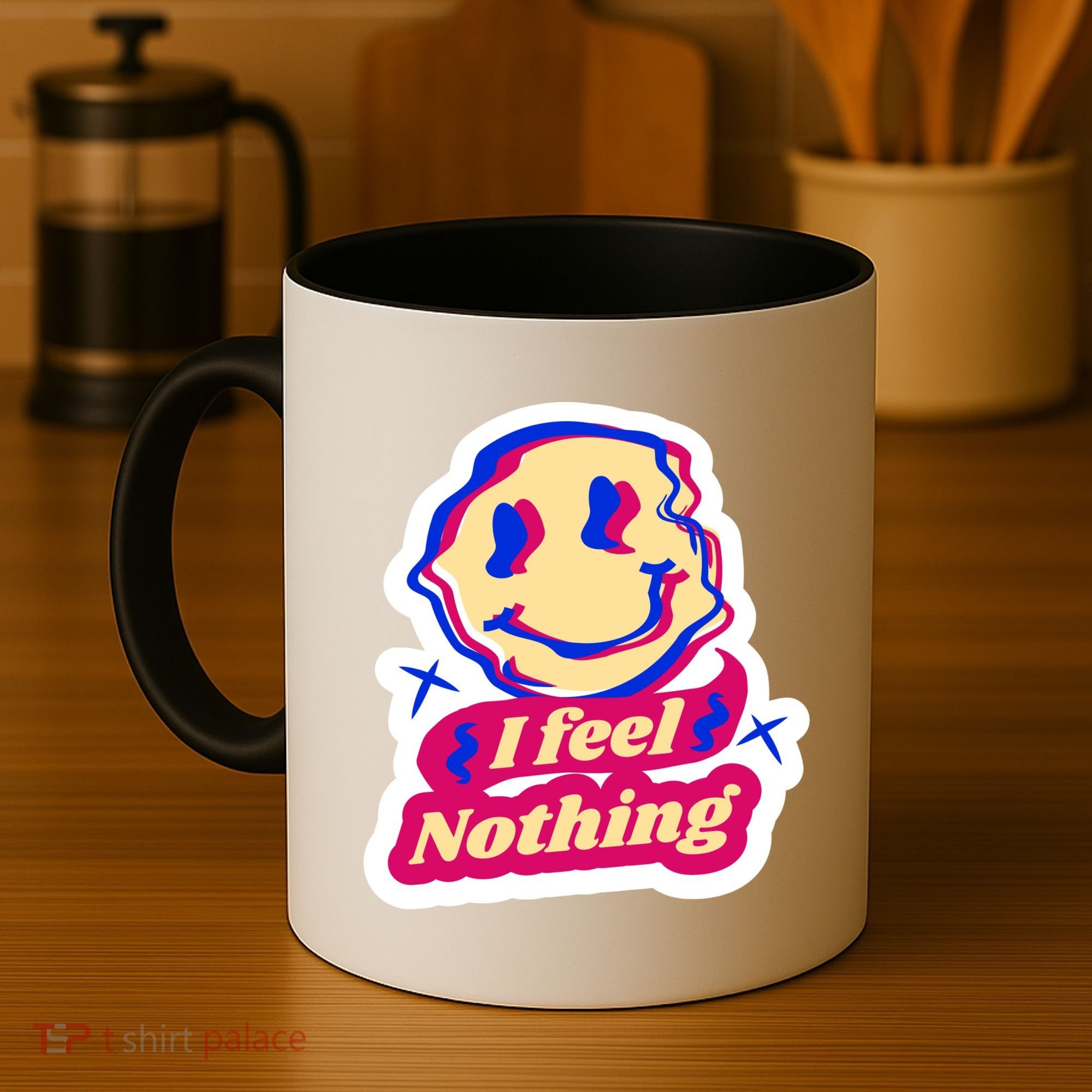 I Feel Nothing Smiley Face Coffee Mug