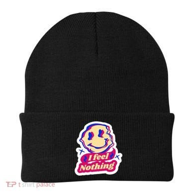 I Feel Nothing Smiley Face Beanie