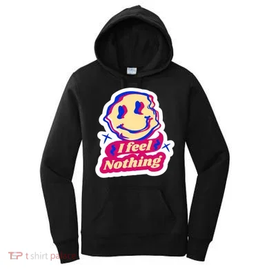 I Feel Nothing Smiley Face Women's Hoodie