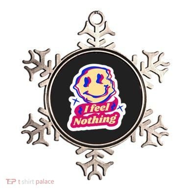I Feel Nothing Smiley Face Ornament