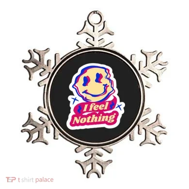 I Feel Nothing Smiley Face Ornament