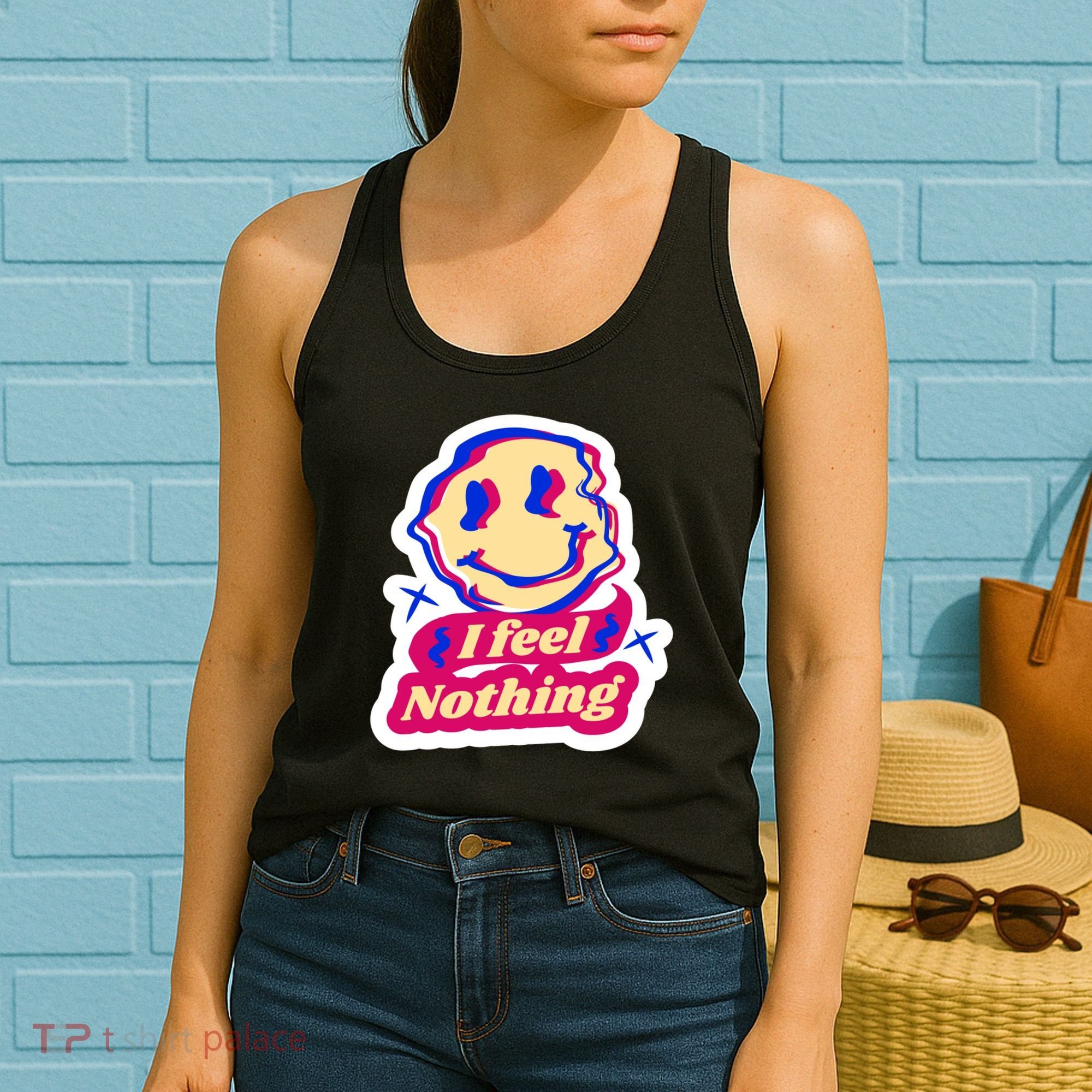 I Feel Nothing Smiley Face Women's Tank Top