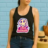 I Feel Nothing Smiley Face Women's Tank Top thumb 2