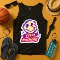 I Feel Nothing Smiley Face Tank Top thumb 4