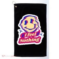 I Feel Nothing Smiley Face Golf Towel thumb 0