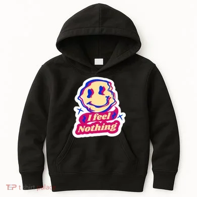 I Feel Nothing Smiley Face Kids Hoodie