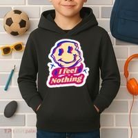 I Feel Nothing Smiley Face Kids Hoodie thumb 2