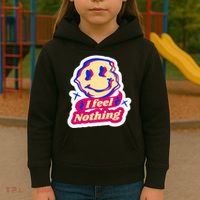 I Feel Nothing Smiley Face Kids Hoodie thumb 3