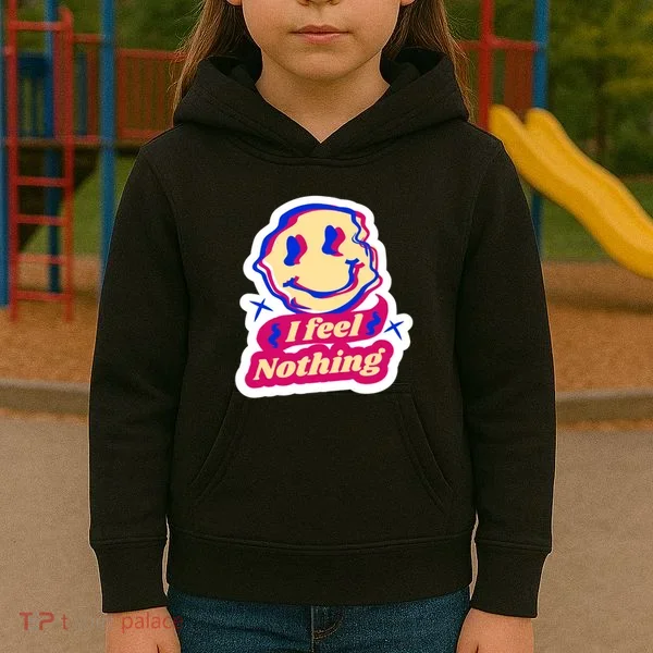 I Feel Nothing Smiley Face Kids Hoodie