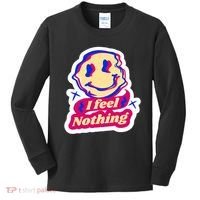 I Feel Nothing Smiley Face Kids Long Sleeve Shirt thumb 0