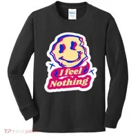 I Feel Nothing Smiley Face Kids Long Sleeve Shirt thumb 0