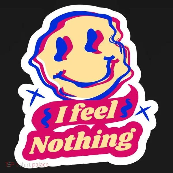 I Feel Nothing Smiley Face Kids Long Sleeve Shirt