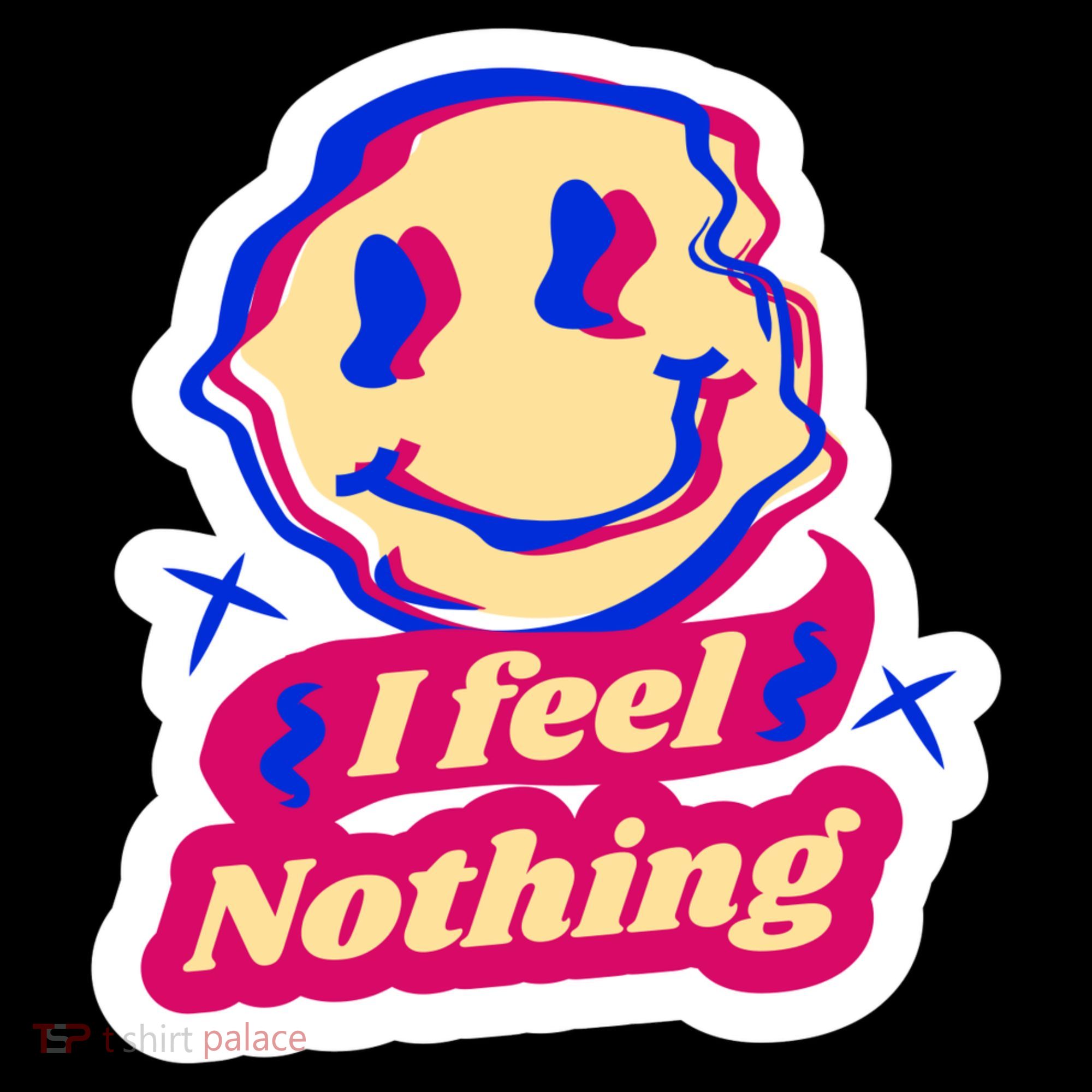 I Feel Nothing Smiley Face Tote Bag