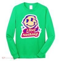 I Feel Nothing Smiley Face Long Sleeve Shirt thumb 0