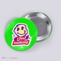 I Feel Nothing Smiley Face Button thumb 0