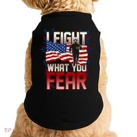 I Fight What You Fear Firefighter Doggie Tank thumb 0