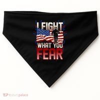 I Fight What You Fear Firefighter USA-Made Doggie Bandana thumb 0