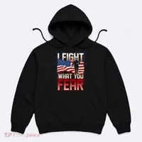 I Fight What You Fear Firefighter Hoodie thumb 0