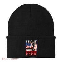 I Fight What You Fear Firefighter Beanie thumb 0