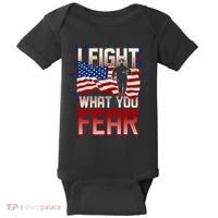 I Fight What You Fear Firefighter Baby Bodysuit thumb 0