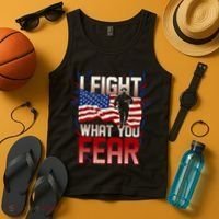 I Fight What You Fear Firefighter Tank Top thumb 4