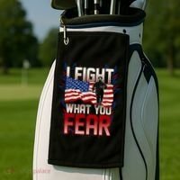 I Fight What You Fear Firefighter Golf Towel thumb 2