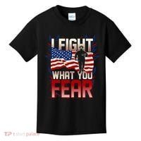 I Fight What You Fear Firefighter Kids T-Shirt thumb 0