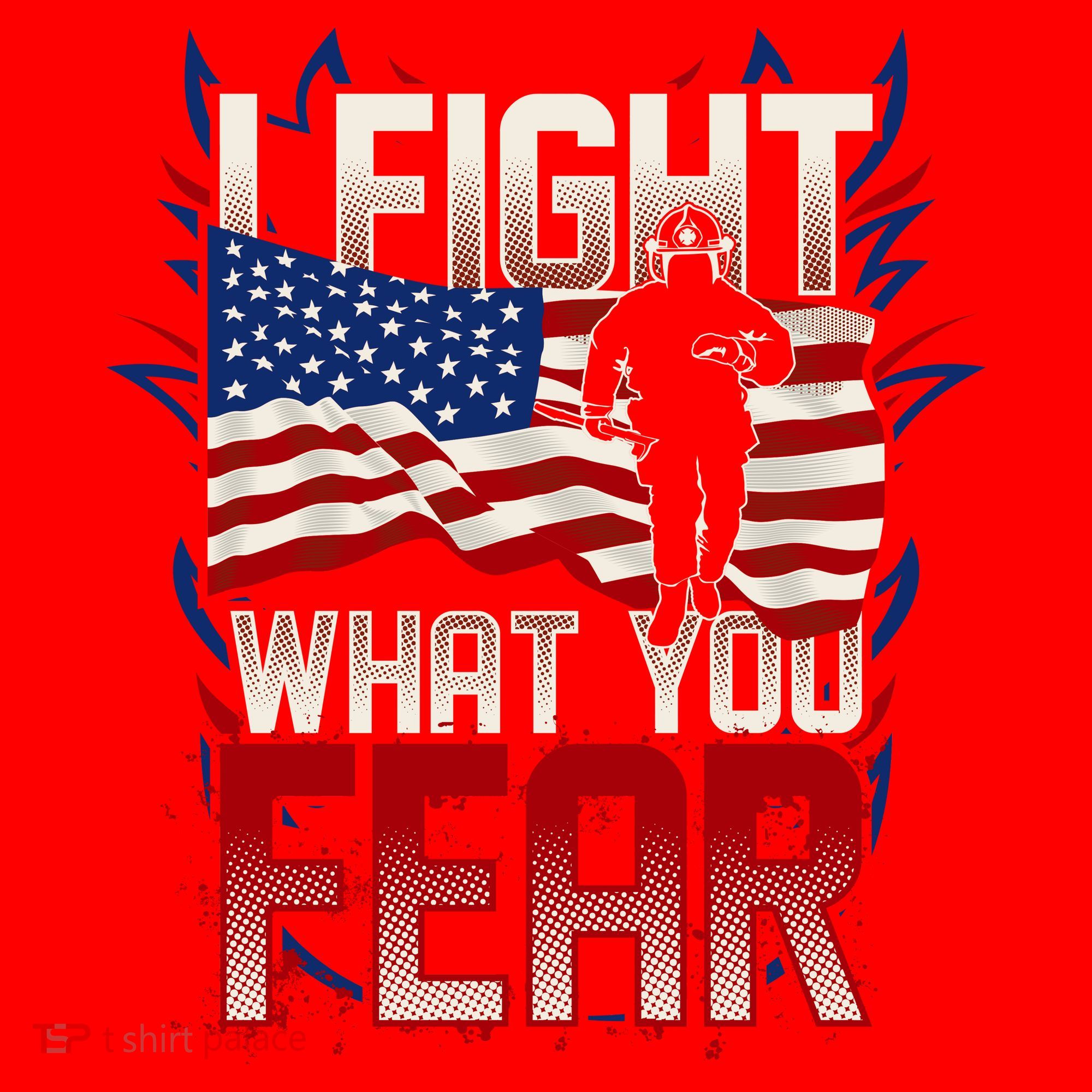 I Fight What You Fear Firefighter Santa Hat