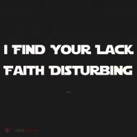 I Find Your Lack Faith Disturbing Ornament thumb 1