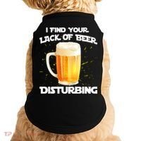 I Find Your Lack Of Beer Disturbing Doggie Tank thumb 0