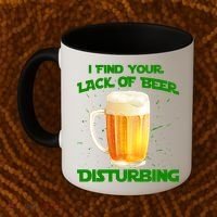 I Find Your Lack Of Beer Disturbing Coffee Mug thumb 2