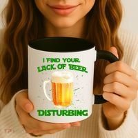 I Find Your Lack Of Beer Disturbing Coffee Mug thumb 3