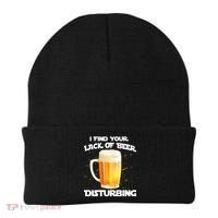 I Find Your Lack Of Beer Disturbing Beanie thumb 0
