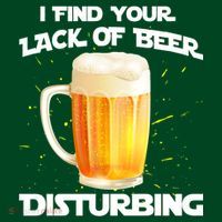 I Find Your Lack Of Beer Disturbing Coaster thumb 2