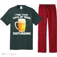 I Find Your Lack Of Beer Disturbing Pajama Set thumb 0