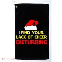 I Find Your Lack Of Cheer Disturbing Golf Towel thumb 0