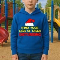 I Find Your Lack Of Cheer Disturbing Kids Hoodie thumb 2