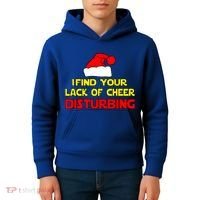 I Find Your Lack Of Cheer Disturbing Kids Hoodie thumb 4