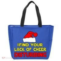 I Find Your Lack Of Cheer Disturbing Tote Bag thumb 0