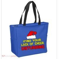 I Find Your Lack Of Cheer Disturbing Tote Bag thumb 2