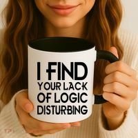 I Find Your Lack Of Logic Disturbing Coffee Mug thumb 3