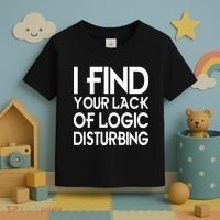 I Find Your Lack Of Logic Disturbing Toddler T-Shirt thumb 3