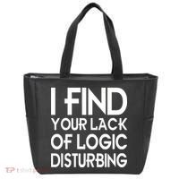 I Find Your Lack Of Logic Disturbing Tote Bag thumb 0