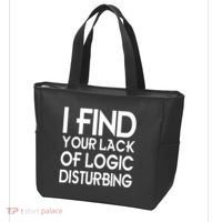 I Find Your Lack Of Logic Disturbing Tote Bag thumb 3