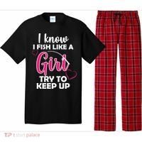 I Fish Like A Girl Try To Keep Up Pajama Set thumb 0