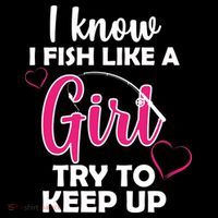 I Fish Like A Girl Try To Keep Up Women's Tank Top thumb 5